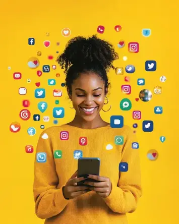 Picture of a happy client illustrating significant business growth attributed to a successful digital marketing strategy.
