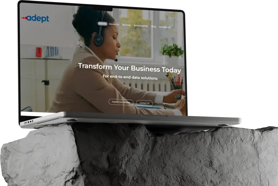 MoatDigital team optimizing website UX and SEO for Adept Technologies.