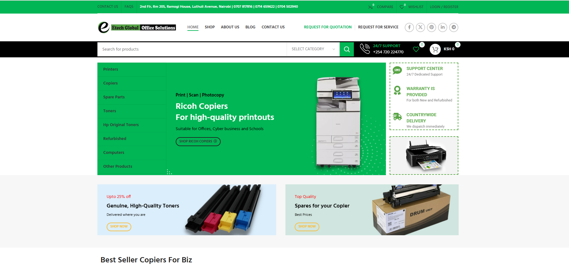 MoatDigital team led the growth of Etech Office Solutions’ digital campaign.