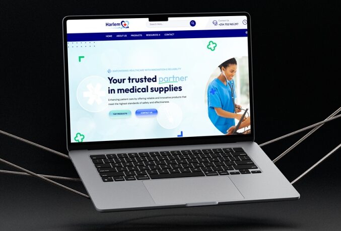 A visual representation of a modern, user-friendly website interface, showcasing Moat Digital's web development and UI/UX design expertise for a healthcare client.