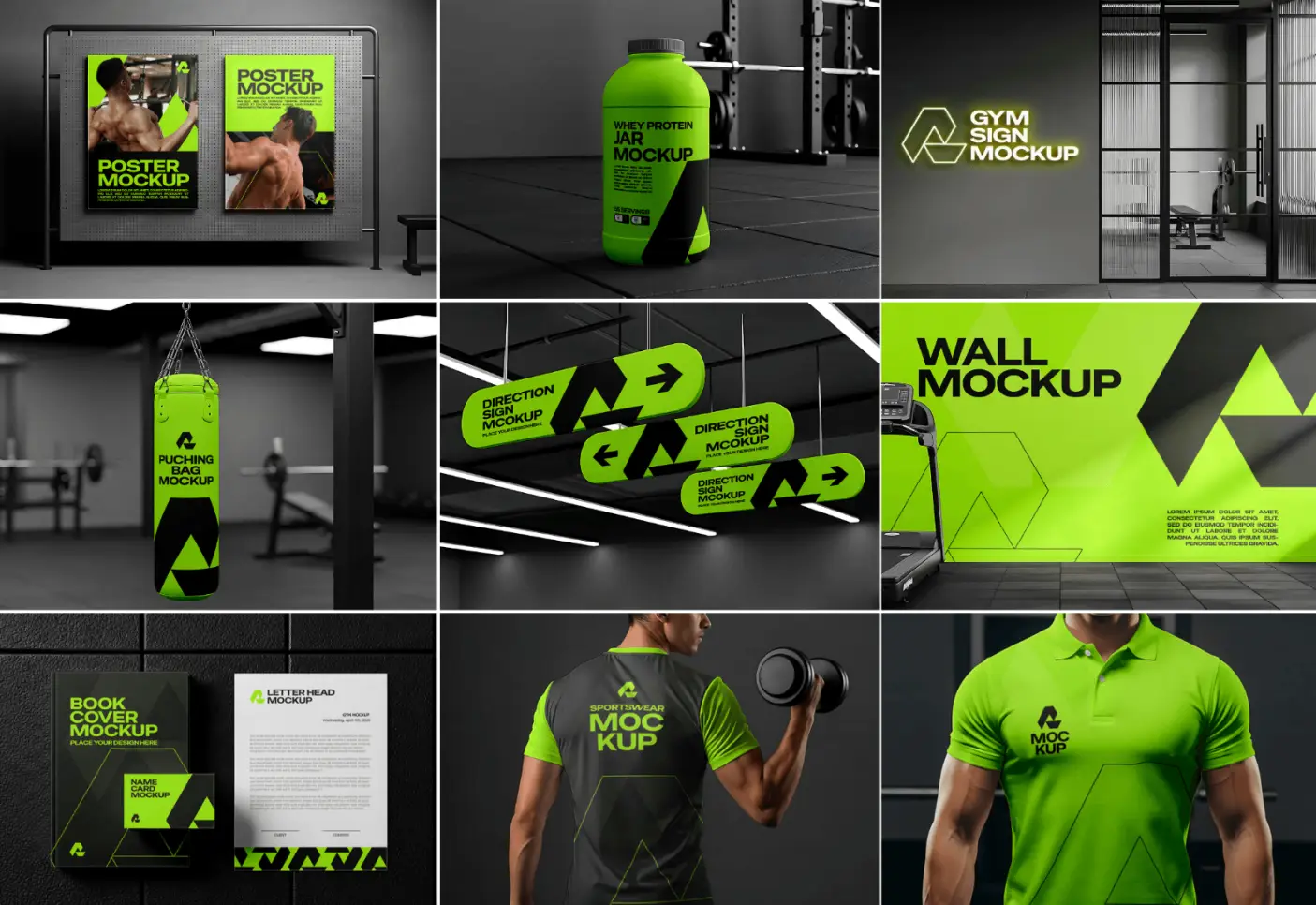 gym brand identity and branding services by Moat Digital