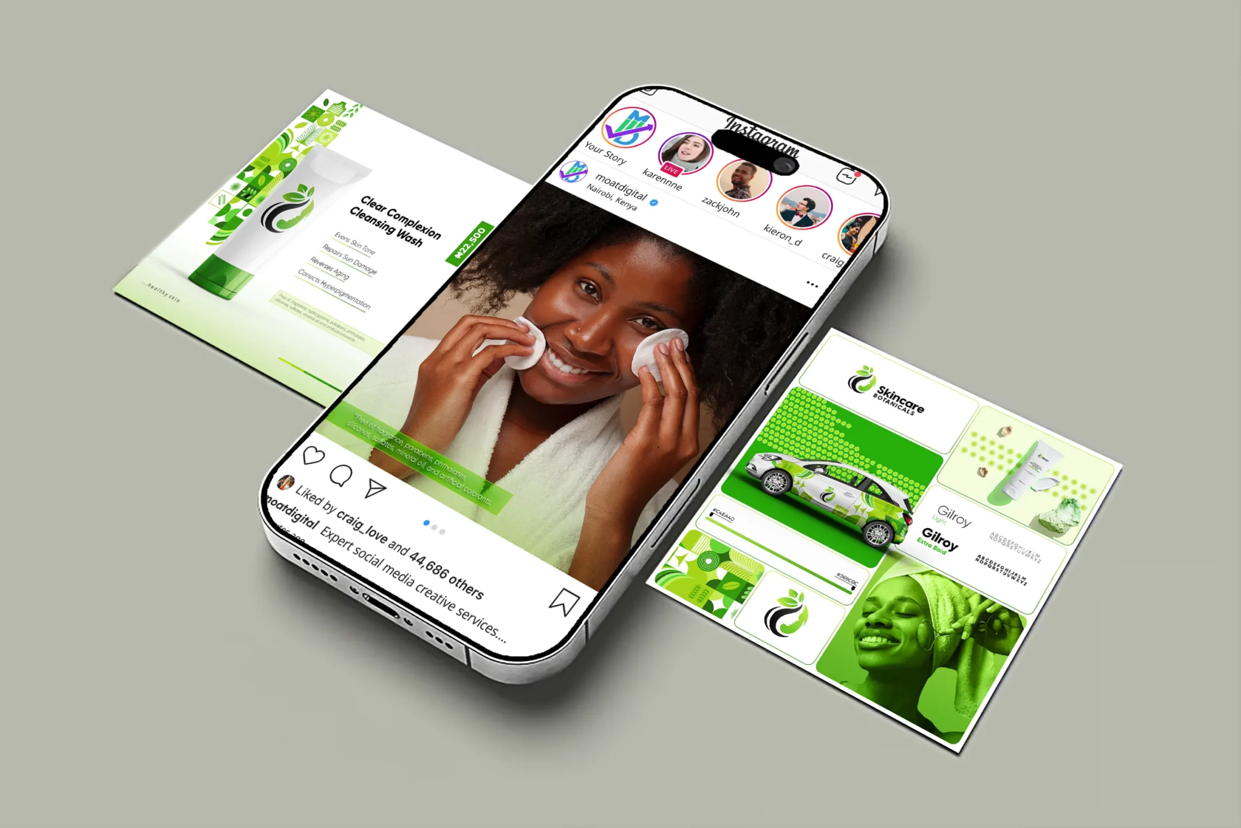 ocial media post design portfolio showcasing scroll-stopping graphics and visual content designs for Kenya businesses by Moat Digital