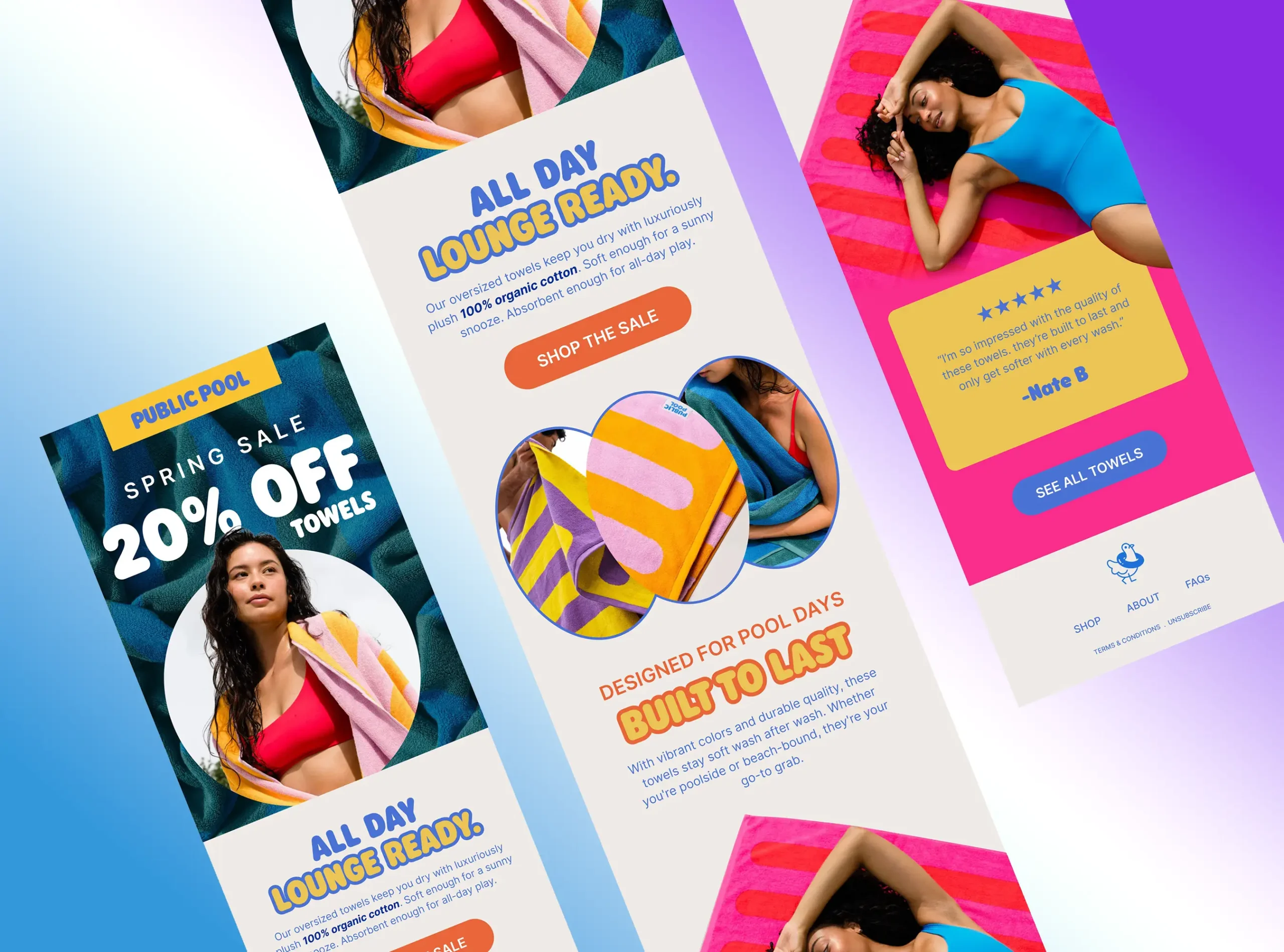 Custom email design graphics and illustrations created for email template design and email marketing campaigns in Kenya