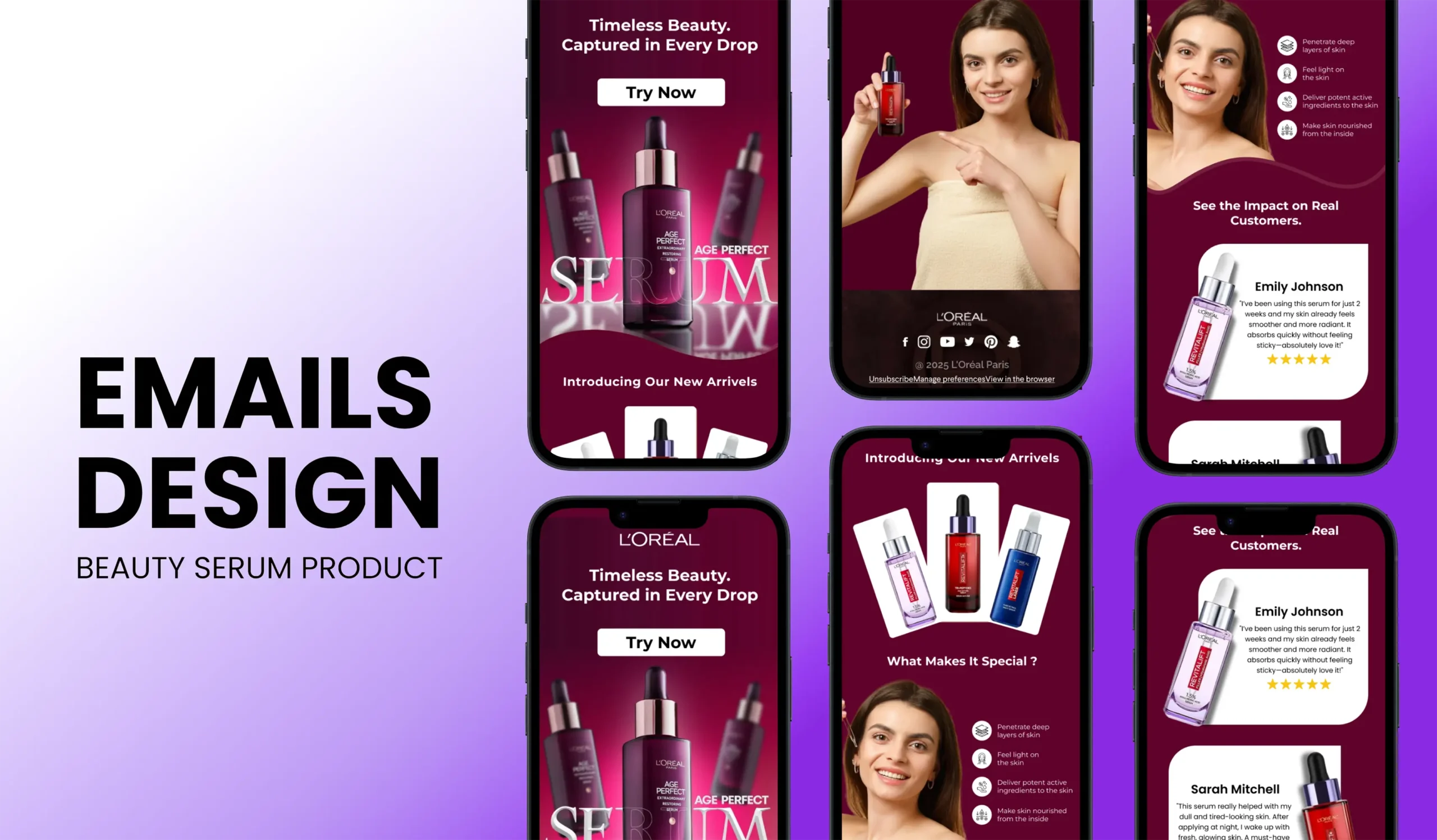 Professional email template design examples showing custom branded email layouts for Kenyan businesses by Moat Digital