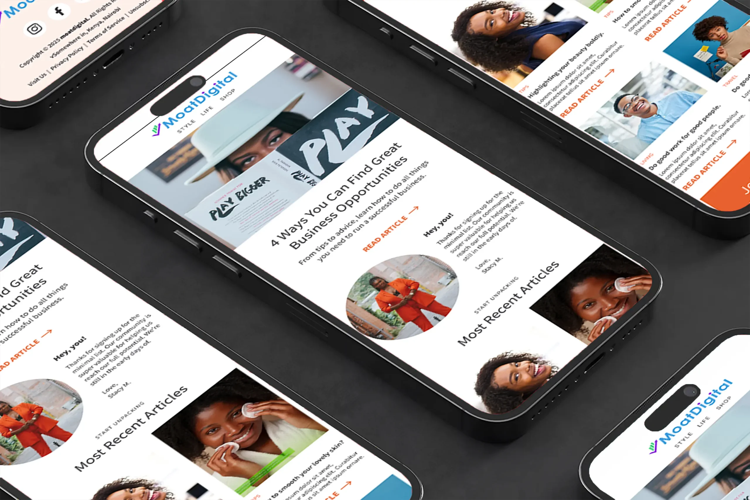 Engaging email design template showcasing Moat Digital’s expertise for Kenyan businesses