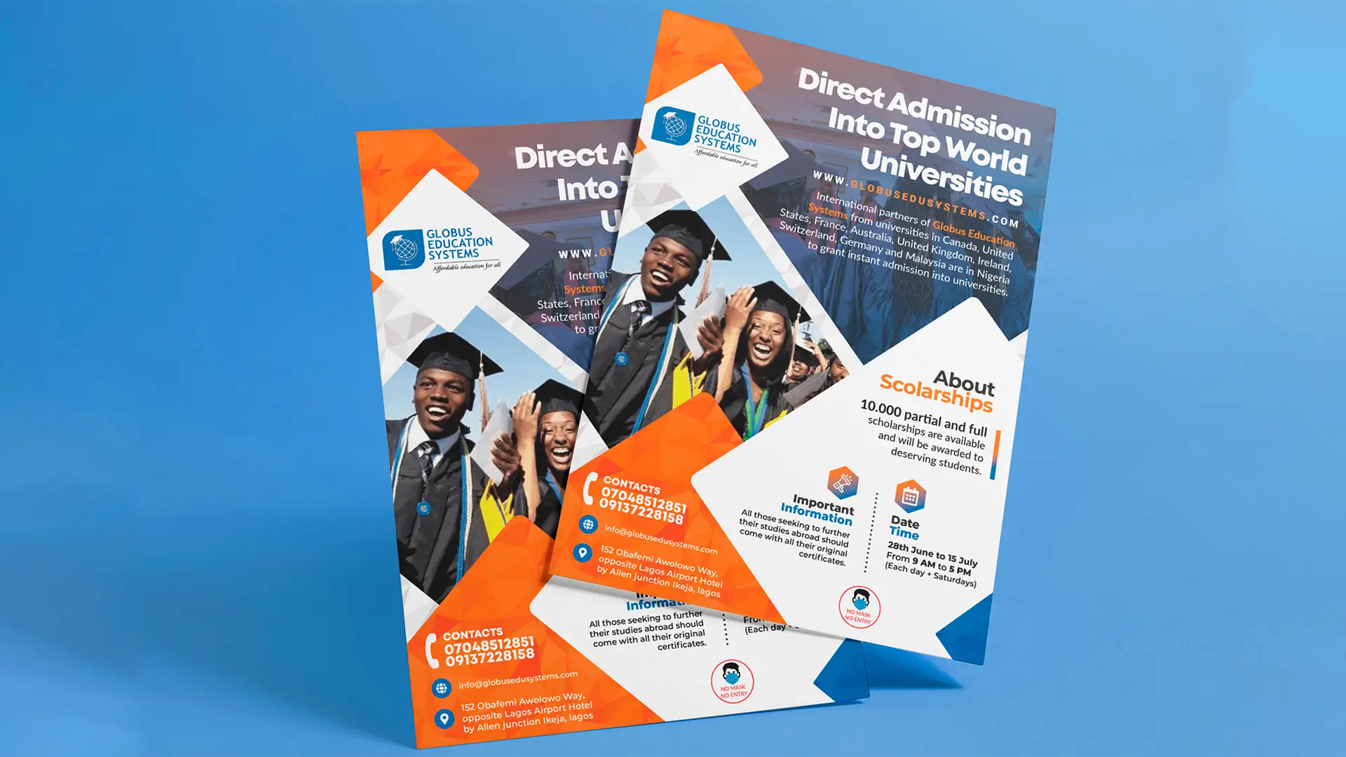 Education & Training print design Kenya by Moat Digital for institutes featuring course brochures, certificates, and leaflet design for student recruitment